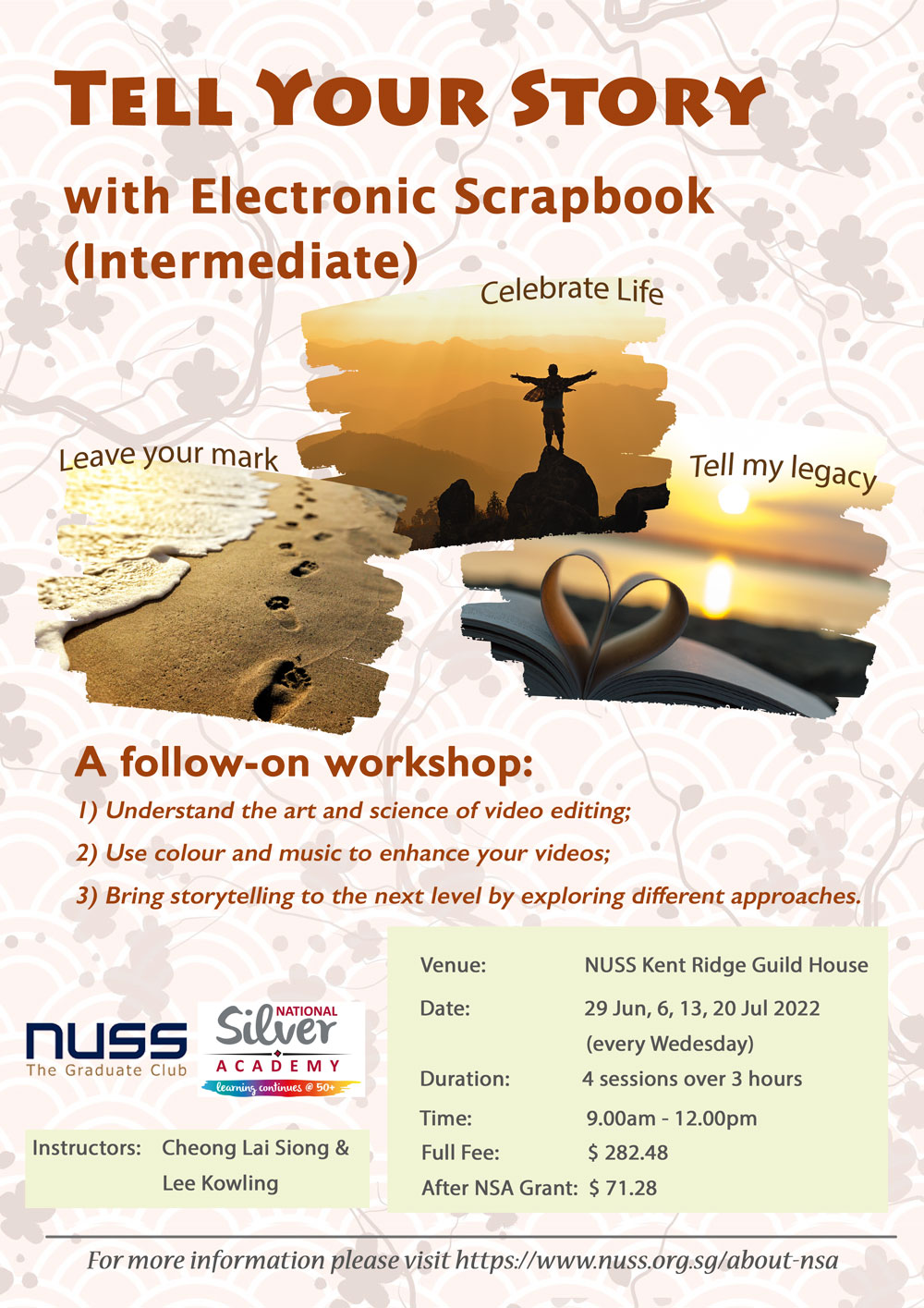 Tell Your Story with eScrapbook - Intermediate at NUSS