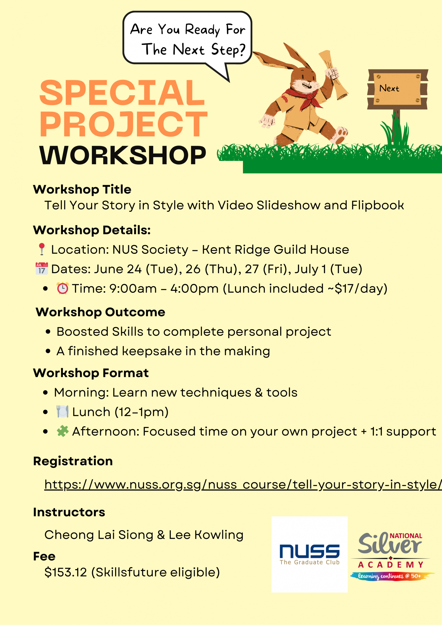 Special Project Workshop at NUSS